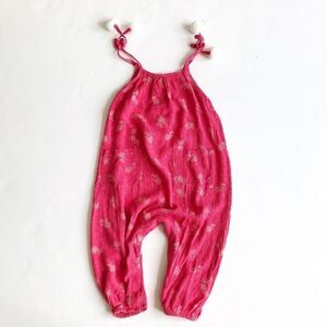 Jessica Simpson soft pom jumpsuit EUC 18 months